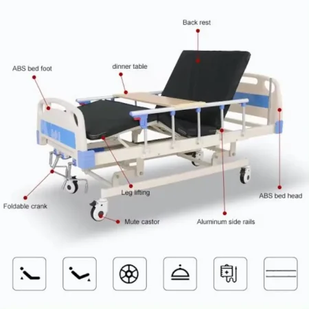 5 functional hospital bed electric 2