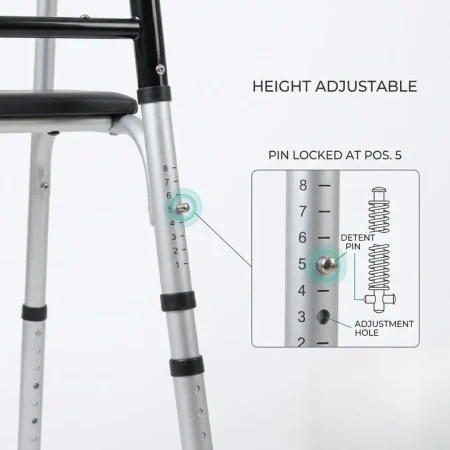 ADJUSTABLE HEIGHT WALKER (2)