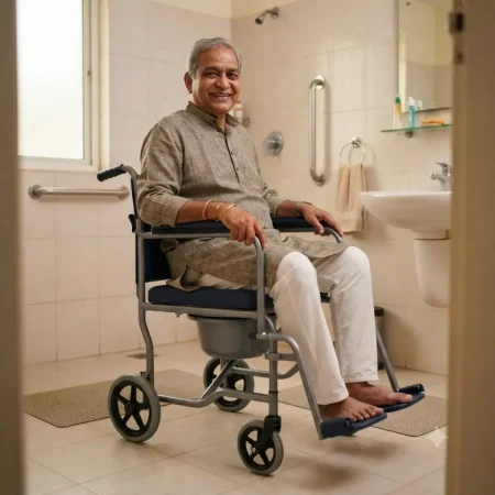 COMMODE WHEELCHAIR (4)