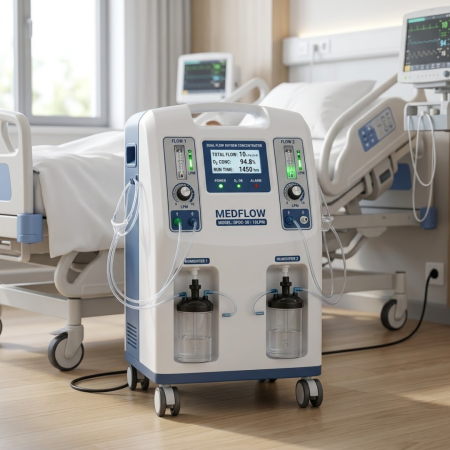 DUAL FLOW OXYGEN CONCENTRATOR