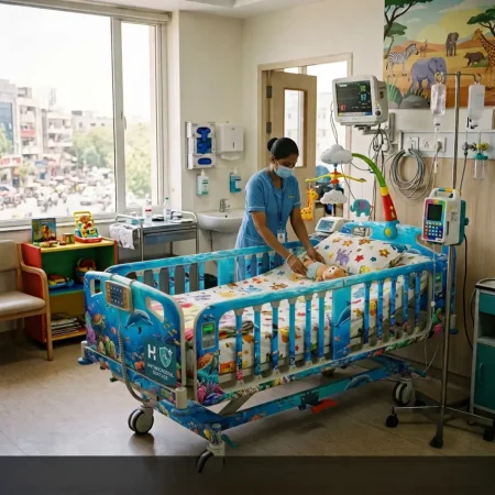 PEDIATRIC HOSPITAL BED (4)