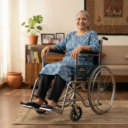STEEL WHEELCHAIR (4)