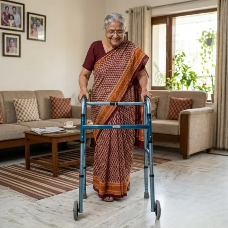 TWO WHEEL FOLDABLE WALKER 4